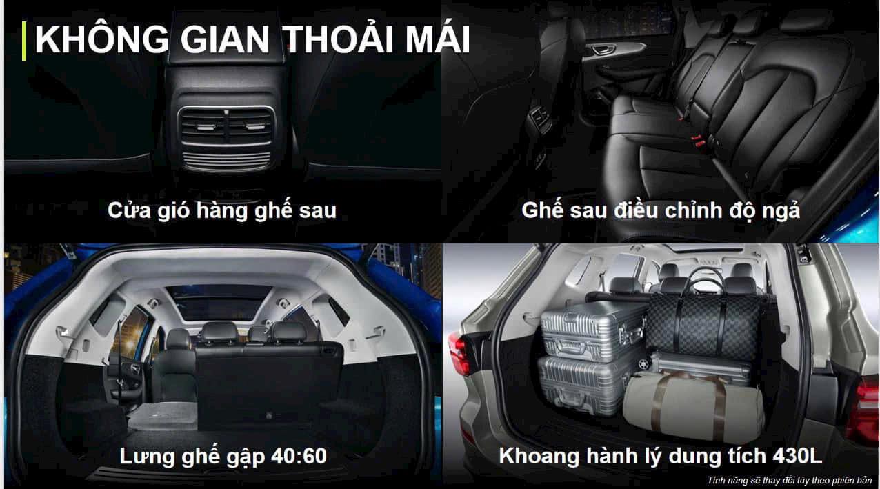 MG RX5 5 Tiện nghi MG RX5 MG Kinh Dương Vương TPHCM